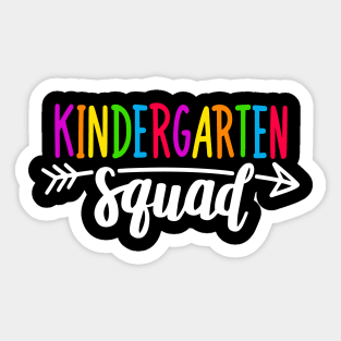 Team Kindergarten Squad Tee Teacher Back To School Gift Sticker